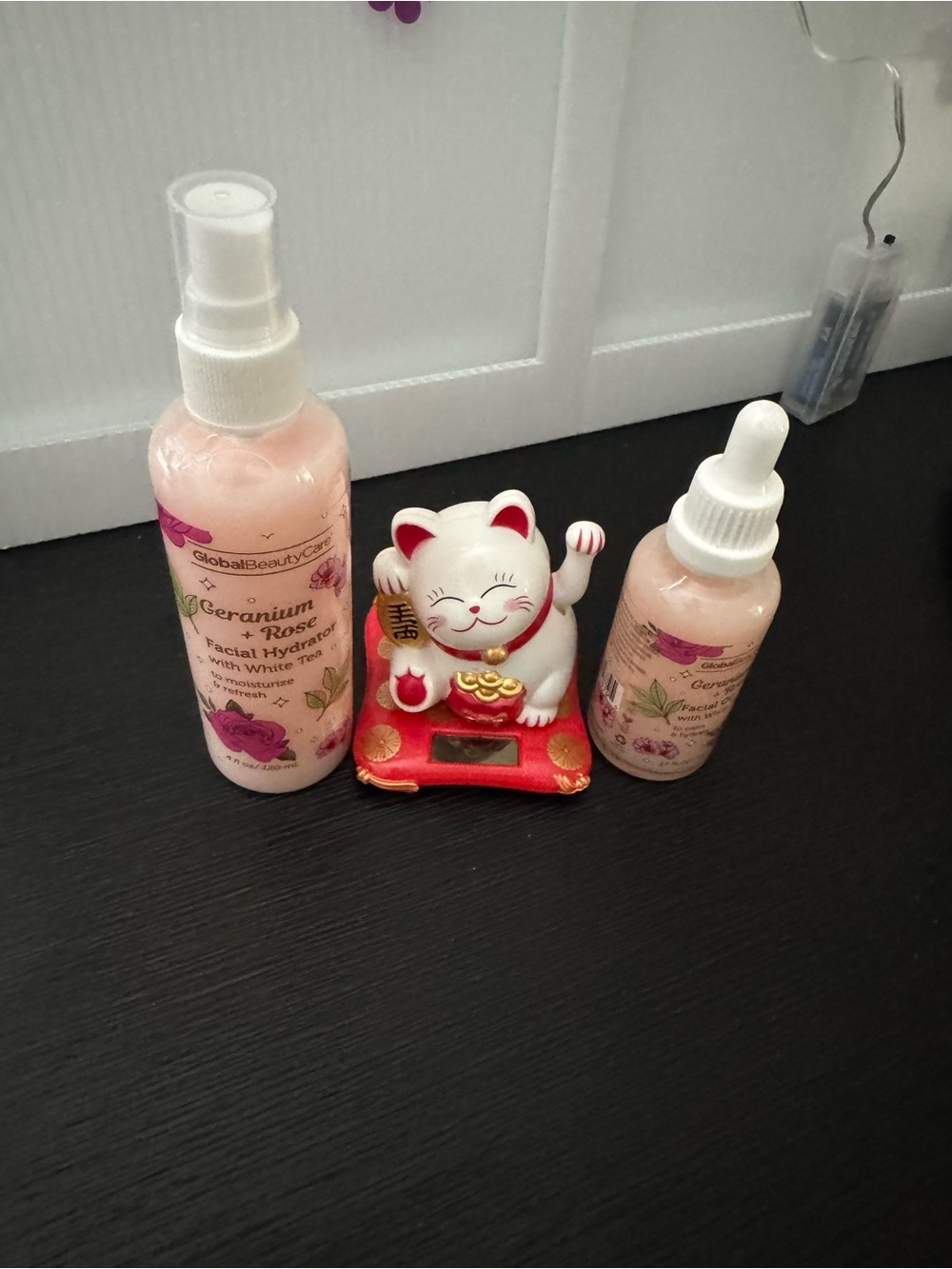 Geranium & Rose Facial Hydrator Set - Pink